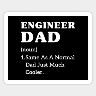 Engineer dad father's day mechanical engineer dad jokes Magnet